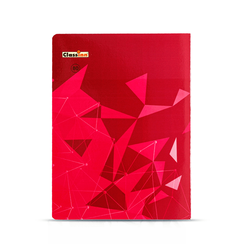 Cuaderno de ejercicios de escritura roja