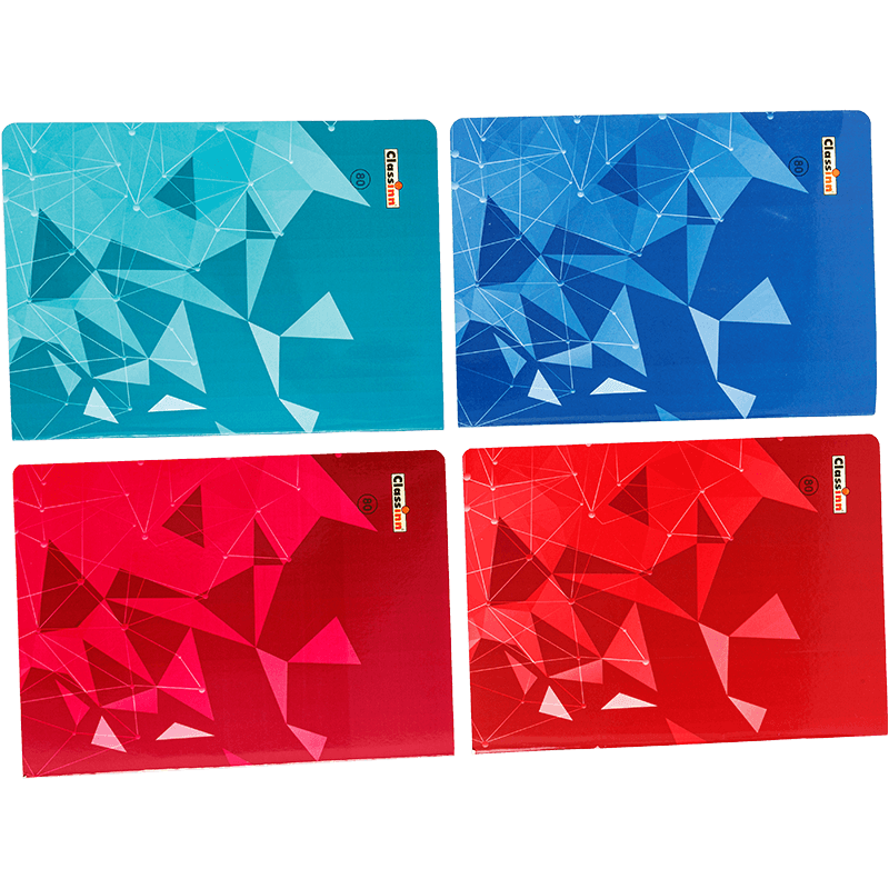 Cuaderno de ejercicios de escritura roja