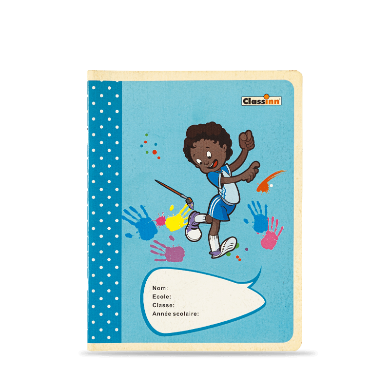 Dibujo Chica Patrón Cuaderno Azul